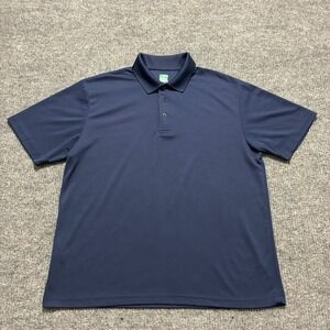 Pro Tour Airplay Mens Polo Shirt Size XL‎ Blue Short Sleeve Casual Activewear